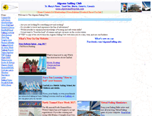 Tablet Screenshot of algomasailingclub.org
